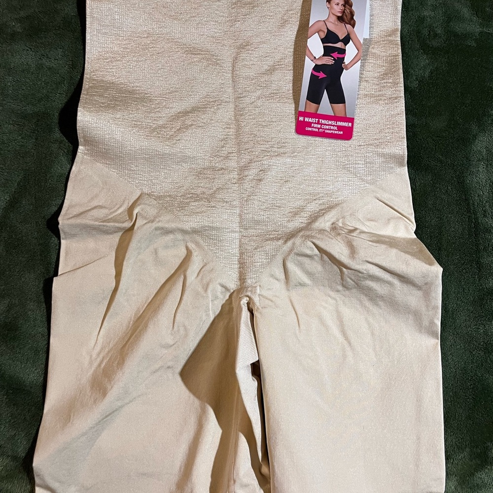 Maidenform hi waist thigh slimmer firm control size large New